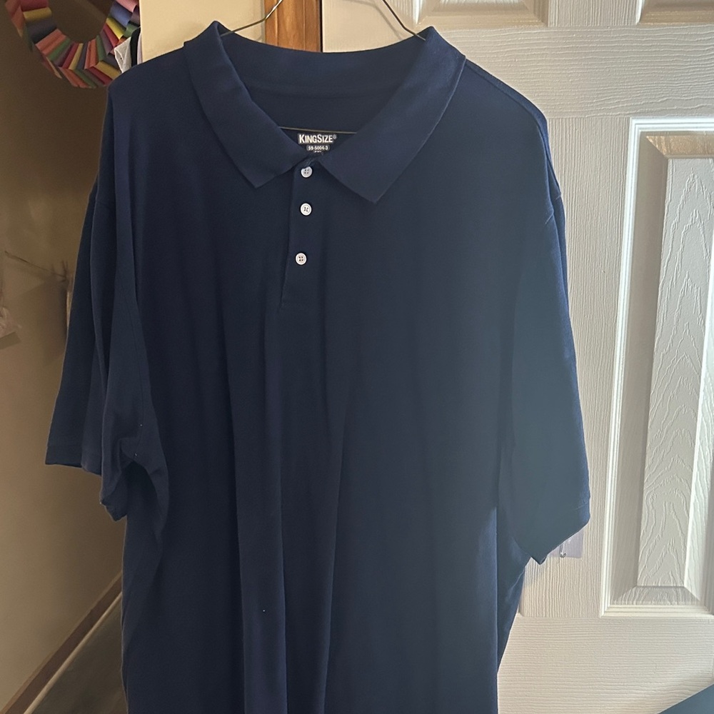 King Size Men's Navy Polo Shirt